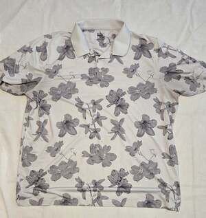 Puma MATTR Verdant Polo Shirt Bright White/Quiet Shade Floral